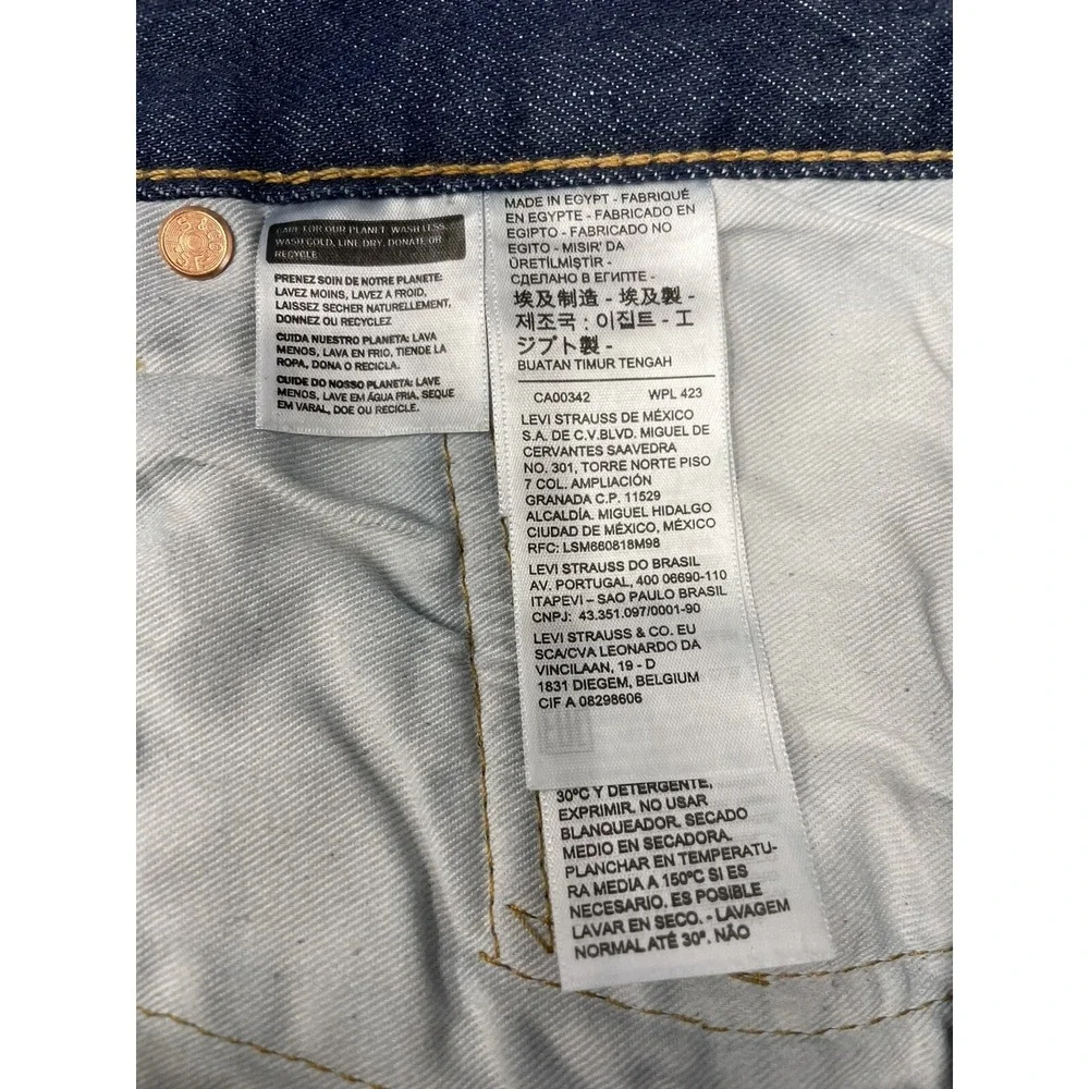 Levi's 501 '93 Sz 38x30 Straight Leg Button Fly Denim Blue Jeans‎ (HH20) EUC